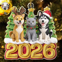 Art Design,Playful,Christmas,Pet Lovers,Photo - Crochet Doll Effect - Custom Photo Crochet Doll Effect Pet Dog Cat - Personalized Custom Shaped Acrylic Ornament