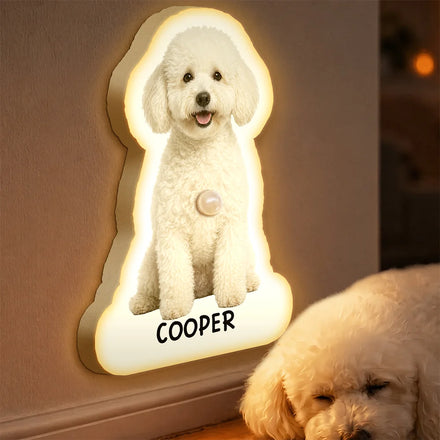 Custom Photo Cute Funny Dog Cat - Personalized Motion Sensor Night Light