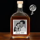 Custom Photo,Gift For Father,Gift For Grandpa,Photo,Proud - Custom Photo Dad Est Grandpa Dad - Personalized Whiskey Bottle