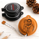 Gift For Men,Gift For Father,Gift For Boyfriend,Gift For Grandpa,Custom Photo,Gift For Husband,Gift For Couples,Non-Eng,Photo - Pencil Sketch (Bold),Adorable - Custom Photo Daddy Love Beyond Measures Pencil Sketch - Personalized Leather Tape Measure