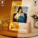 Gift For Father,Gift For Mother,Custom Photo,Love - Custom Photo Daddy Mommy Forever Your Little Baby - Personalized Night Light