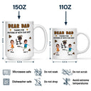 Gift For Men,Gift For Father,Dog Dad,Gift For Mother,Gift For Women,Cat Mom,Cat Dad,Dog Mom,Funny - Custom Photo Dear Dad, Thanks For Putting Up   - Personalized Mug