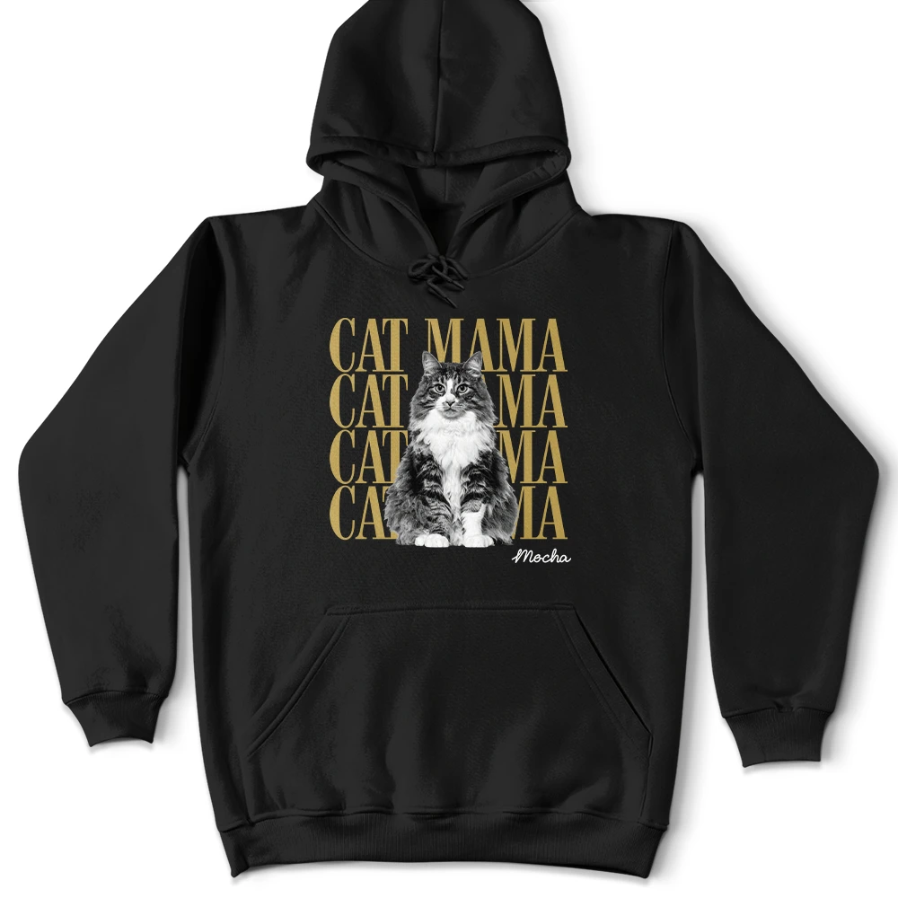 Playful, Custom Photo, Pet Lovers, Remove BG Photo - Custom Photo Dog Mama Cat Mama Dog Dad - Personalized T Shirt