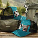 Cat Lovers,Pet Lovers,Happy,Dog Lovers - Custom Photo Dog Mom Dog Dad Cat Mom Cat Dad - Personalized Mesh-back Casual Cap
