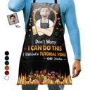 Gift For Men,Gift For Husband,Gift For Boyfriend,Gift For Uncle,Gift For Grandpa,Gift For Father,Dad's Hobby,Cooking - Custom Photo Don't Worry I Can Do This - Personalized Apron
