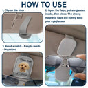 Custom Photo, Pet Lovers, Pet Dad, Happy, Dog Lovers, Dog Dad, Cat Dad, Cat Lovers, Gift For Father - Custom Photo Drive Safe I Am Waiting At Home - Personalized Sunglasses Holder For Car Visor
