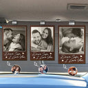 Gift For Couples,Gift For Wife,Gift For Girlfriend,Love,Gift For Women,Gift For Husband,Gift For Boyfriend - Custom Photo Drive Safe I Love You Couples Wooden Card - Personalized Custom Shaped Car Visor Clip