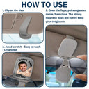 Gift For Husband,Custom Photo,Funny - Custom Photo Drive Safe I Love You Sexy Wife - Personalized Sunglasses Holder For Car Visor
