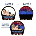 Gift For Couples,Gift For Wife,Gift For Husband,Gift For Boyfriend,Gift For Girlfriend,Funny,Old Couples - Custom Photo Drive Safe My Butt Would Be So Lonely Without You - Personalized Custom Shaped Car Visor Clip