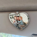 Gift For Father, Gift For Mother, Happy, Custom Photo - Custom Photo Drive Safe We Love You Lovely Family - Personalized Custom Shaped Acrylic Car Visor Clip