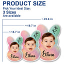 Easter,Happy,Gift For Kids,Parents - Custom Photo Easter Bunny Peeps - Personalized Custom Shaped Pillow
