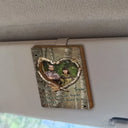 Hunting,Custom Photo,Love,Gift For Couples,Gift For Husband,Gift For Wife,Gift For Boyfriend,Gift For Girlfriend - Custom Photo Enjoy Your Hunt, Be Safe - Personalized Custom Shaped Car Visor Clip