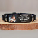 Custom Photo,New baby,New Dad,Gift For Father,Non-Eng,Photo,Adorable - Custom Photo Expecting Dad Now You Can Carry Me Too - Personalized Engraved Bracelet