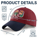 Gift For Father,Gift For Grandpa,Non-Eng,Photo - Faceless Portrait,Adorable - Custom Photo Faceless Portrait Dad Papa Portrait - Personalized Two Tone Cap