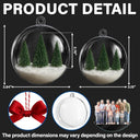 Family,Custom Photo,Happy,Christmas - Custom Photo Family Is The Greatest Gift - Personalized 3D Acrylic Ball Ornament