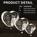 Gift For Couples,Gift For Husband,Gift For Wife,Love,Christmas - Custom Photo First Christmas Married - Personalized Crystal Heart