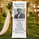 Sentimental,Custom Photo,Family,Wedding,Dynamic Photo - Custom Photo Forever Cherished Forever Remembered - Personalized Chair Sign