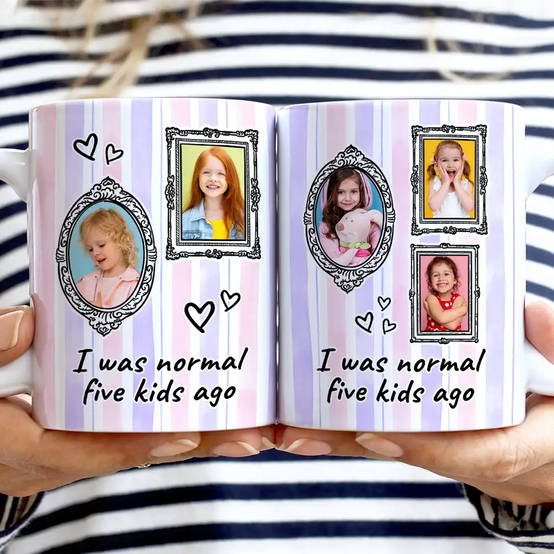 Gift For Yourself,Gift For Women,Gift For Mother,Funny - Custom Photo Frames Normal Mom - Personalized White Edge-to-Edge Mug
