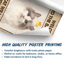 Art Design,Humorous,Pet Lovers,Photo - Funny Bathroom Pet  - Custom Photo Funny Bathroom Pet A Dog Will Be With You Shortly - Personalized Poster