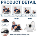 Gift For Father, Custom Photo, Humorous, Cut-Face Photo - Custom Photo Funny Dad Bod Belly - Personalized Acrylic Car Vent Clip