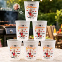 Gift For Men,Gift For Grandpa,Gift For Father,Funny,Photo,Vector,Humorous - Custom Photo Funny Dad Grandpa Grill Master - Personalized Frosted Cups