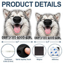 Art Design,Humorous,Dog Lovers,Pet Lovers,Photo - Squishy Dog Nose - Custom Photo Funny Dog Boop The Snoot - Personalized Squishy Acrylic Fridge Magnet