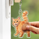 Art Design, Humorous, Pet Lovers, Photo - Squishy Pet Butt - Custom Photo Funny Dog Cat Pet Butt - Personalized Squishy Acrylic Keychain