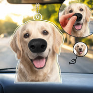 Art Design, Humorous, Dog Lovers, Pet Lovers, Photo - Squishy Dog Nose - Custom Photo Funny Dog Nose - Personalized Squishy Acrylic Car Hanger