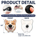 Custom Photo Funny Dog Nose Boop It - Personalized Squishy Acrylic Car Vent Clip