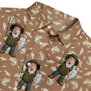 Gift For Yourself,Gift For Women,Gift For Men,Happy,Fishing - Custom Photo Funny Face Cut Fishing Man - Personalized Hawaiian Shirt