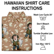 Gift For Yourself,Gift For Women,Gift For Men,Happy,Fishing - Custom Photo Funny Face Cut Fishing Man - Personalized Hawaiian Shirt