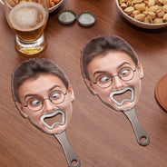 Humorous,Custom Photo,Gift For Yourself,Wedding,Cut-Face Photo - Custom Photo Funny Face Cut Party - Personalized Custom Shaped Bottle Opener