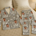 Gift For Couples,Gift For Wife,Gift For Girlfriend,Gift For Women,Funny,Old Couples - Custom Photo Funny I Love My Wife Husband - Personalized Satin Pajama Set