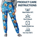 Cat Lovers,Pet Lovers,Dog Lovers,Dog Mom,Dog Dad,Cat Mom,Cat Dad,Happy - Custom Photo Funny Pet Face This Dog Dad Belongs To - Personalized Pajama Pants