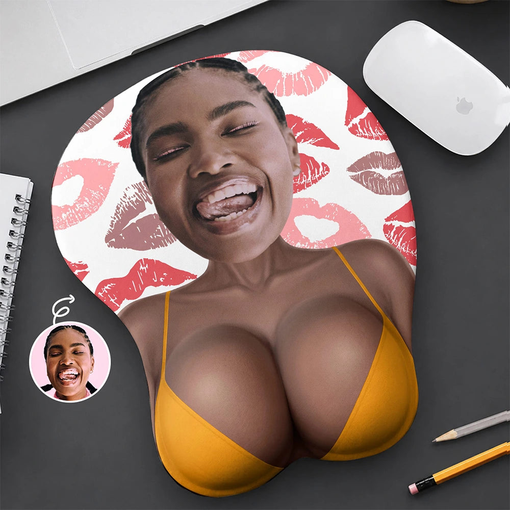 Custom Photo Funny & Naughty Just One More Poke - Personalized Mouse Pad