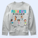 Gift For Grandpa,Gift For Father,Funny,Custom Photo - Custom Photo Grandpa's Fan Club - Personalized T Shirt