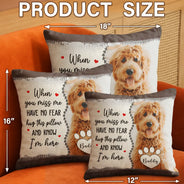 Custom Photo Have No Fear Hug This Pillow - Memorial Gift - Personalized Pillow