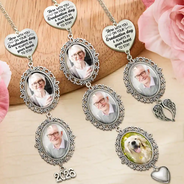 Graduation,Gift For Yourself,Custom Photo,Memorial,Sad - Custom Photo Here With You - Personalized Graduation Tassel Charm