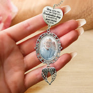 Graduation,Gift For Yourself,Custom Photo,Memorial,Sad - Custom Photo Here With You - Personalized Graduation Tassel Charm