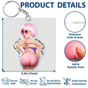 Custom Photo,Gift For Men,Gift For Yourself,Humorous,Cut-Face Photo - Custom Photo Hope Your Day Is Nice - Personalized Squishy Acrylic Keychain