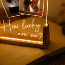 Pregnant Mom,Gift For Wife,Custom Photo,Love,Gift For Mother - Custom Photo How Lucky Are We Family Mother Father - Personalized Night Light