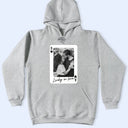 Gift For Couples, Old Couples, Gift For Husband, Gift For Wife, Gift For Boyfriend, Gift For Girlfriend, Love, Custom Photo - Custom Photo How Lucky Are We Playing Card - Personalized T Shirt
