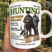 Gift For Yourself, Best friends' Hobby, Hunting, Top Market, Happy - Custom Photo Hunter Of The Year - Personalized Mug