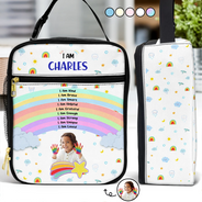 Gift For Kids,Back To School - Custom Photo I Am Affirmations - Personalized Kids Lunch Bag