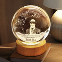 Custom Photo,Sad,Memorial - Custom Photo I'm Always With You - Personalized Crystal Globe Lamp