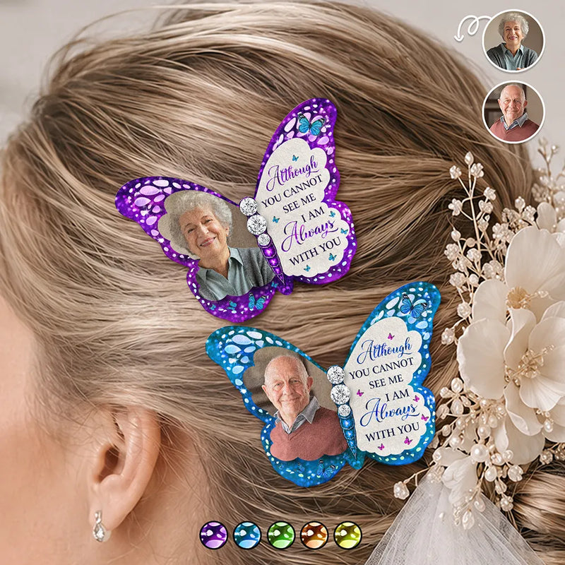 Sentimental,Custom Photo,Family,Wedding,Upload Full Photo - Custom Photo I'm Always With You Memorial - Personalized Brooch