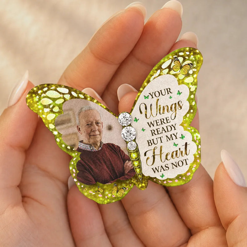 Sentimental,Custom Photo,Family,Wedding,Upload Full Photo - Custom Photo I'm Always With You Memorial - Personalized Brooch