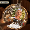 Memorial Loved One,Christmas,Custom Photo,Sympathetic,Family,Memorial,Upload Full Photo - Custom Photo I'm Always With You Memorial Gift - Personalized Round Flat Bottle Light
