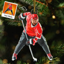 Gift For Yourself,Gift For Women,Gift For Men,Happy,Christmas,Custom Photo,Photo Hobby Ornament - Custom Photo Ice Hockey Player - Personalized Acrylic Photo Ornament