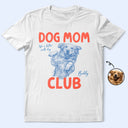 Pet Lovers,Dog Lovers,Cat Lovers,Dog Mom,Cat Mom - Custom Photo Ink Drawing Cat Mom Dog Mom Club - Personalized T Shirt